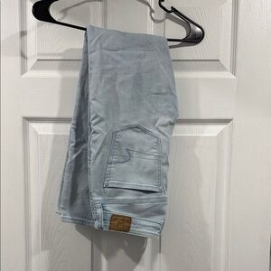 American Eagle Outfitters Women's Light Blue High Rise Jeans